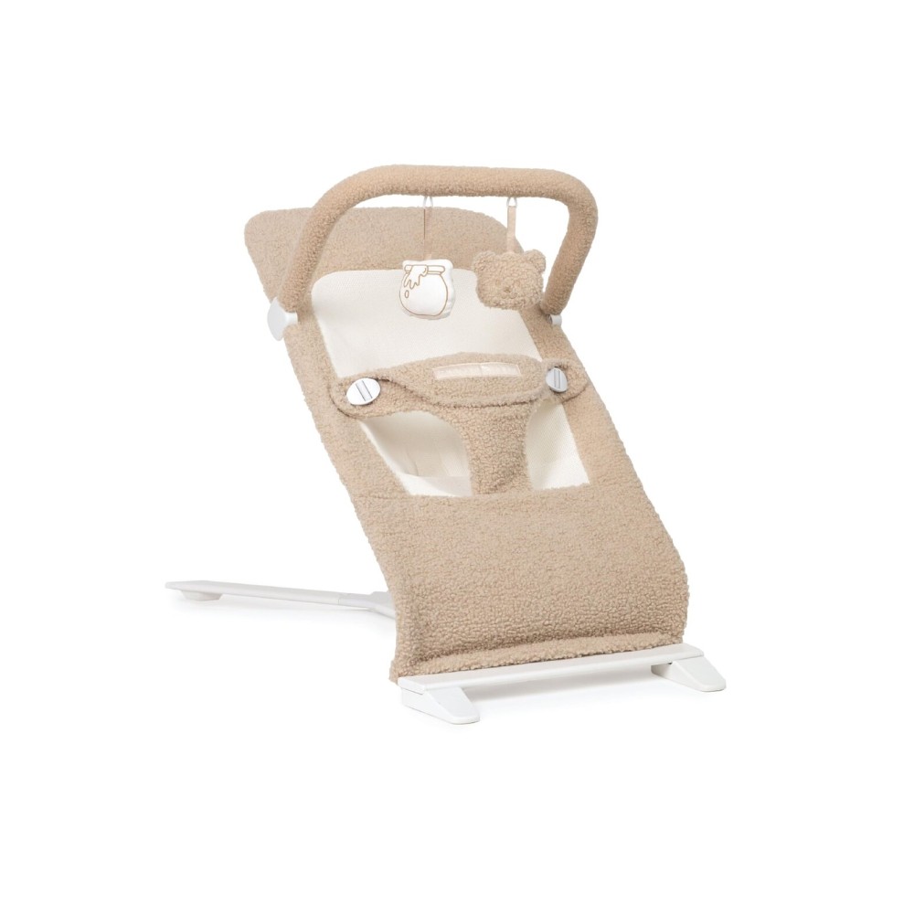 Baby Delight Alpine Deluxe Portable Bouncer | Infant | 0 - 6 Months | Tan Sherpa