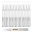 UPZIGS 12 Pcs 3ml Empty Cuticle Oil Pens, Fillable Nail Oil Pen with Brush, Transparent Twist Pens, Lip Gloss Cosmetic Container