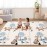 UANLAUO Kids Play Mat for Babies and Toddlers - Baby Play Mats for Floor Crawling Mats for Babies 6-12 Months, Large Waterproof Activity Playmats for Baby Infants, Toddlers, Play & Tummy Time