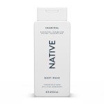 Native Body Wash Contains Naturally Derived Ingredients | For Women & Men, Sulfate, Dye, & Paraben Free Leaving Skin Soft and Hydrated | Charcoal 18 oz