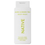 Native Body Wash Contains Naturally Derived Ingredients | For Women & Men, Sulfate, Paraben, & Dye Free Leaving Skin Soft and Hydrating |Aloe & Green Tea 18 oz
