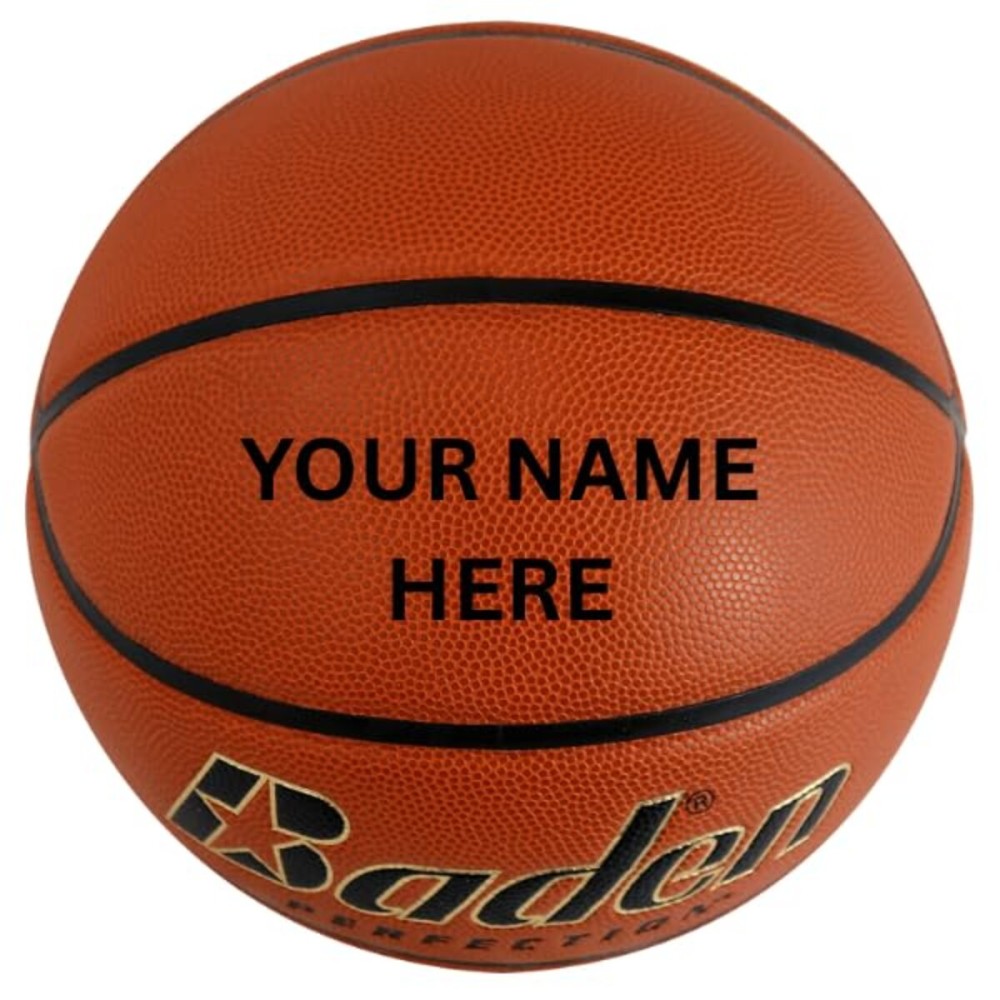 Baden | Elite | Premium Quality Composite Basketball | Ideal for Indoor Games | Personalizable | Youth & Women Size 6 (28.5 inch) or Men\'s Size 7 (29.5 inch) (Personalized, Size 7 (29.5))