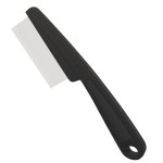 Dandruff Comb Fine Tooth Scalp Detox Comb Lice for Women, Men & Kids Stainless Steel Scalp Detoxing, Sweep & Massage Hair Brush Tool for Hair Care (Black 1PC)