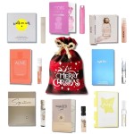 Infinite Scents Limited Edition - Perfume Sampler Set for Women (8 Designer Fragrance Vials) with Christmas Drawstring Gift Bag