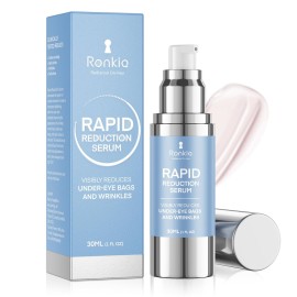 RONKIE Instant Eye Face Lift Cream: Reduces Eye Bags Wrinkles Puffy Eyes Dark Circles Crows Feet in Minutes for Mature Skin of Middle-aged Women 1 Fl Oz