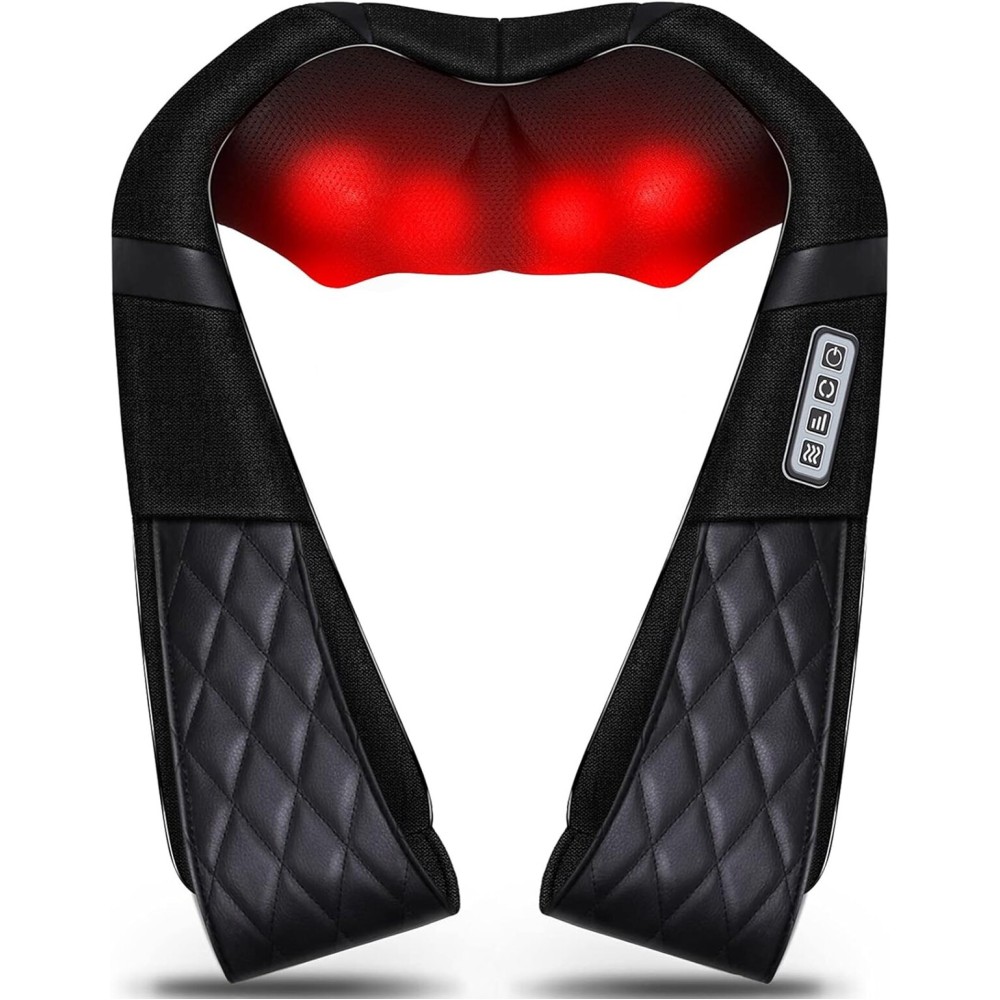 VIKTOR JURGEN Christmas Gifts for Women & Men, Shiatsu Neck and Shoulder Massager with Heat Deep Tissue Kneading Sports Recovery Massagers for Back, Foot, Relaxation Gifts for Wife, Husband, Him, Her