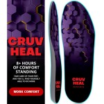 Work Comfort Orthotic Insoles (Violet Hexagons, XS)