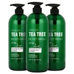 AnatoliaDaphne Tea Tree Body Wash and Shower Gel with Vitamin E for Jock Itch, Eczema, Ringworm, Body Odor, Body Wash Women & Men with Added Body Oils,LARGE 20.2 FL Oz Bottle (Tea Tree, Pack of 3)