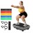 SoftGym Vibration Plate Exercise Machine for Lymphatic Drainage,Power Vibrate Stand Shake Board 450 Lbs Capacity Whole Body Workout Waver with Resistance Bands Weight Loss Gifts for Women Men-Gray