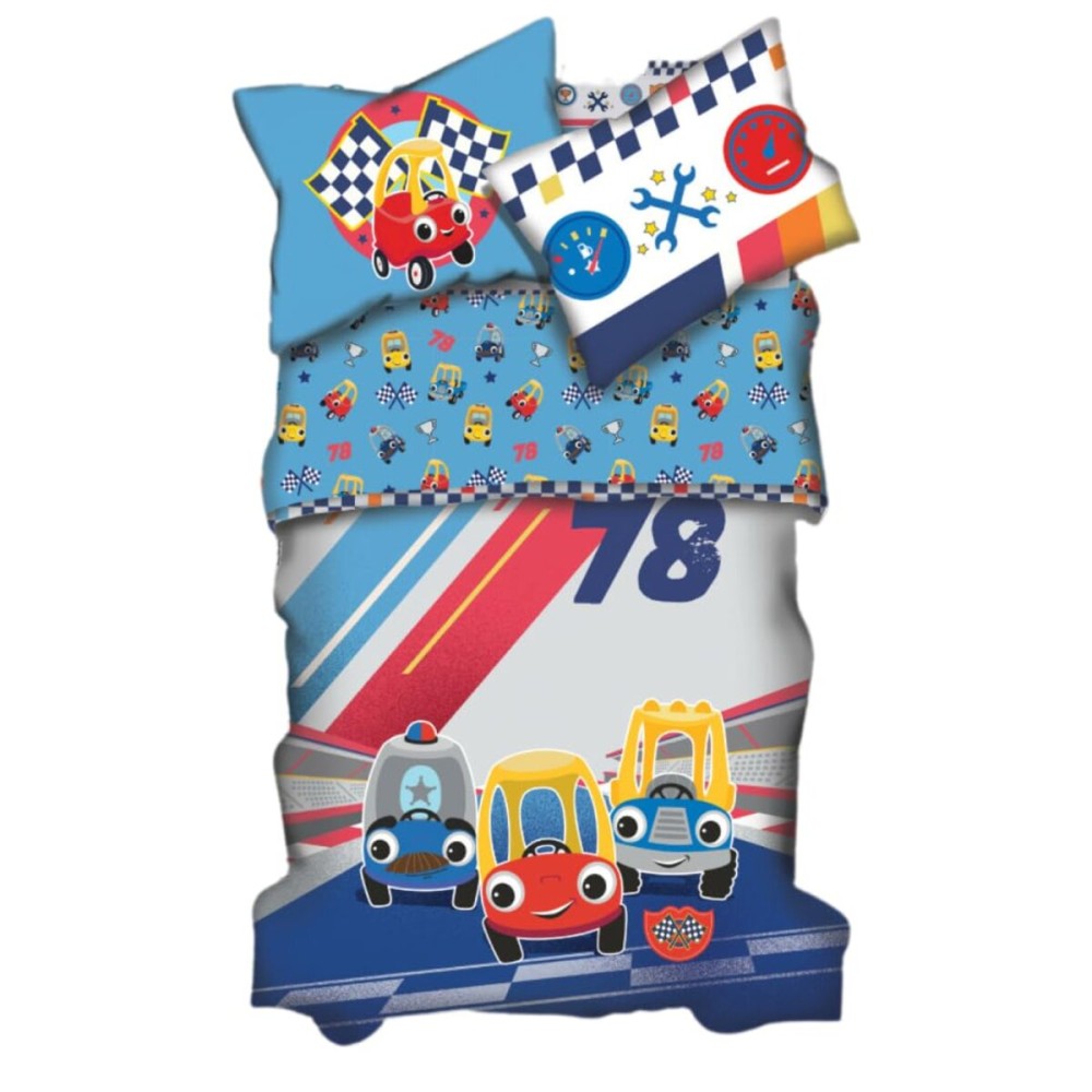 Little Tikes 4 Piece Toddler Bed Set - Kids Super Soft & Cozy Reversible Microfiber Comforter and Sheet Set (Officially Licensed Product) by Franco