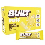 Built Bar Puff Protein Bars, Lemon Meringue Pie, Collagen, On-the-go Snacks, Gluten Free, 12 Pack