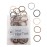 Heliums Small Hair Ties - Mix - No Damage Mini 1 Inch Reusable 2mm Elastics for Thin Hair and Kids, Neutral Ponytail Holders - 48 Count (Neutrals Mix)